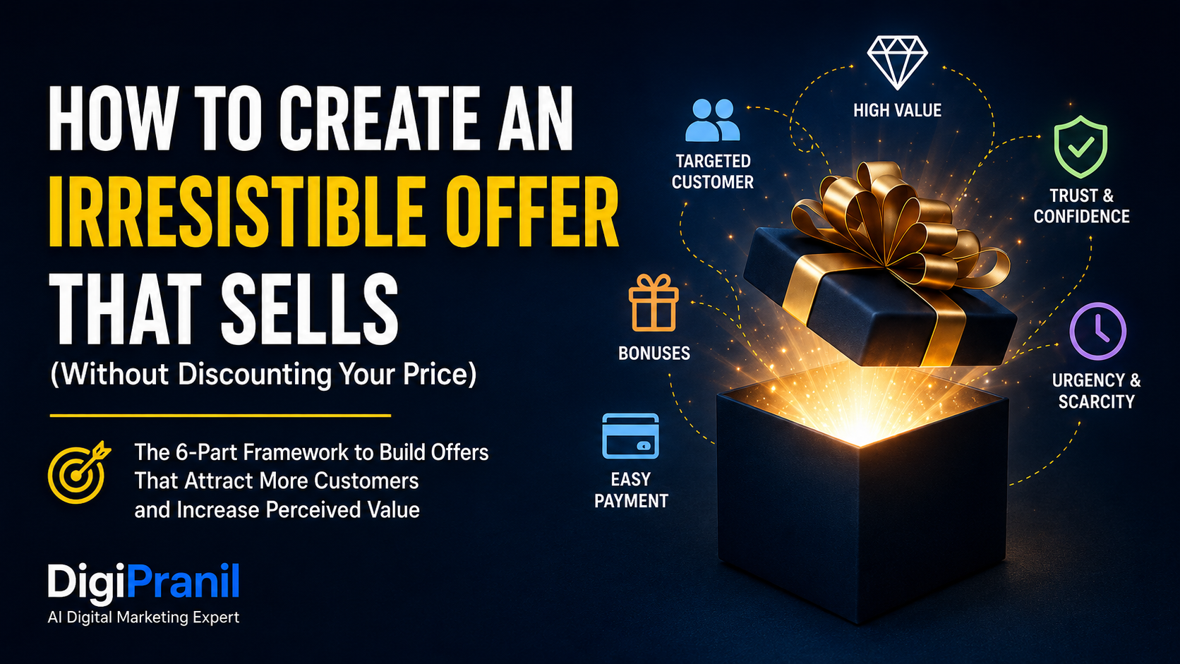 How to create an irresistible offer using a six-part marketing framework